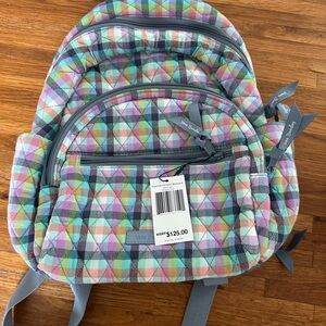Vera Bradley Essential Compact Backpack Gingham Plaid